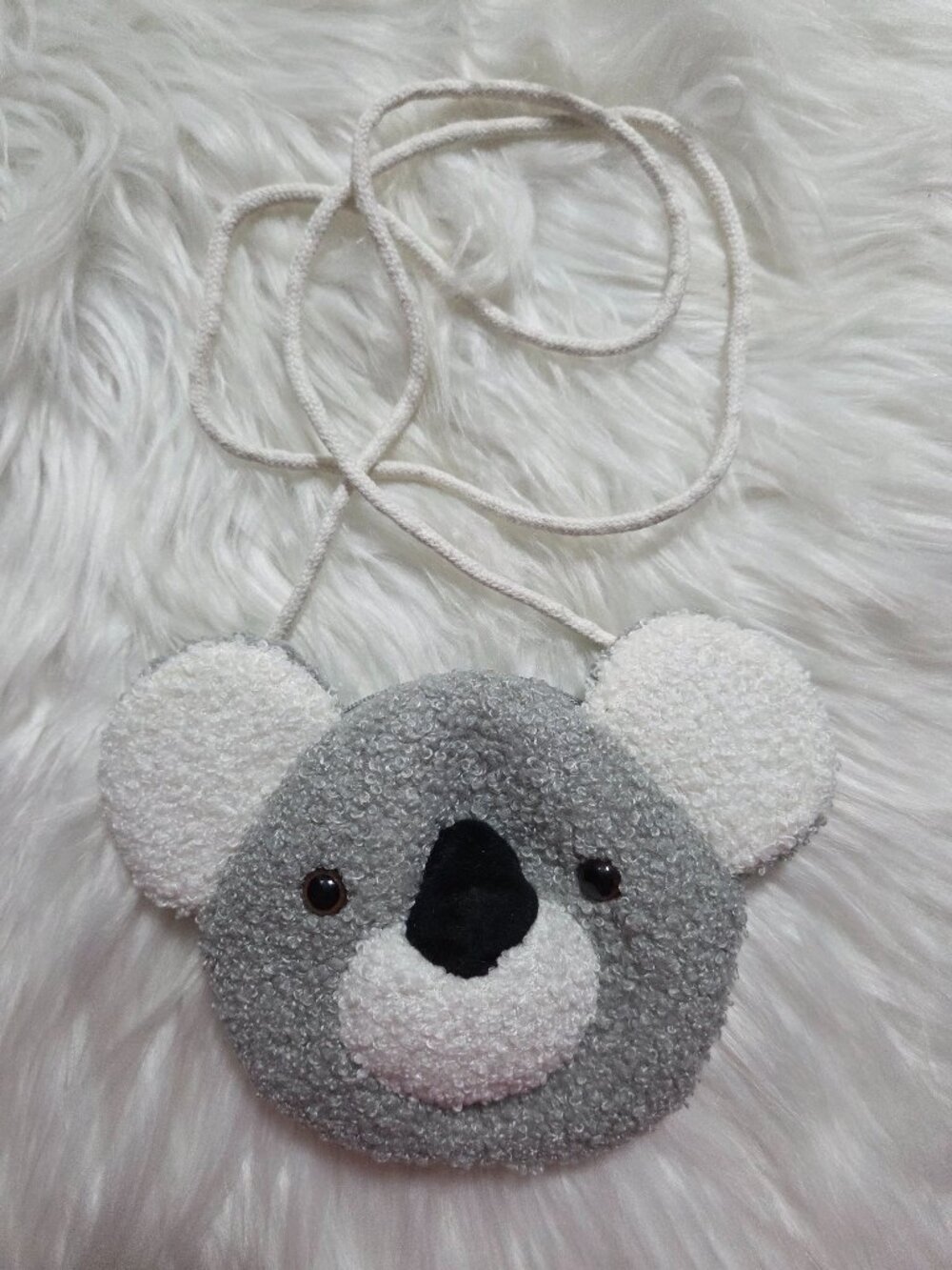 Fuzzy Koala Crossbody Bag